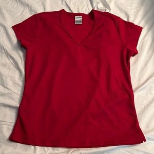 NIKE red tennis, sports top